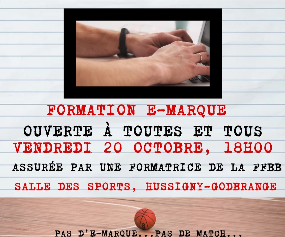 FORMATION E-MARQUE LE VENDREDI 20 OCTOBRE À 18 HEURES